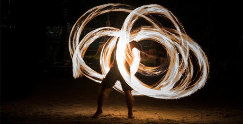 Watch Fire Dancers on Tuesday nights